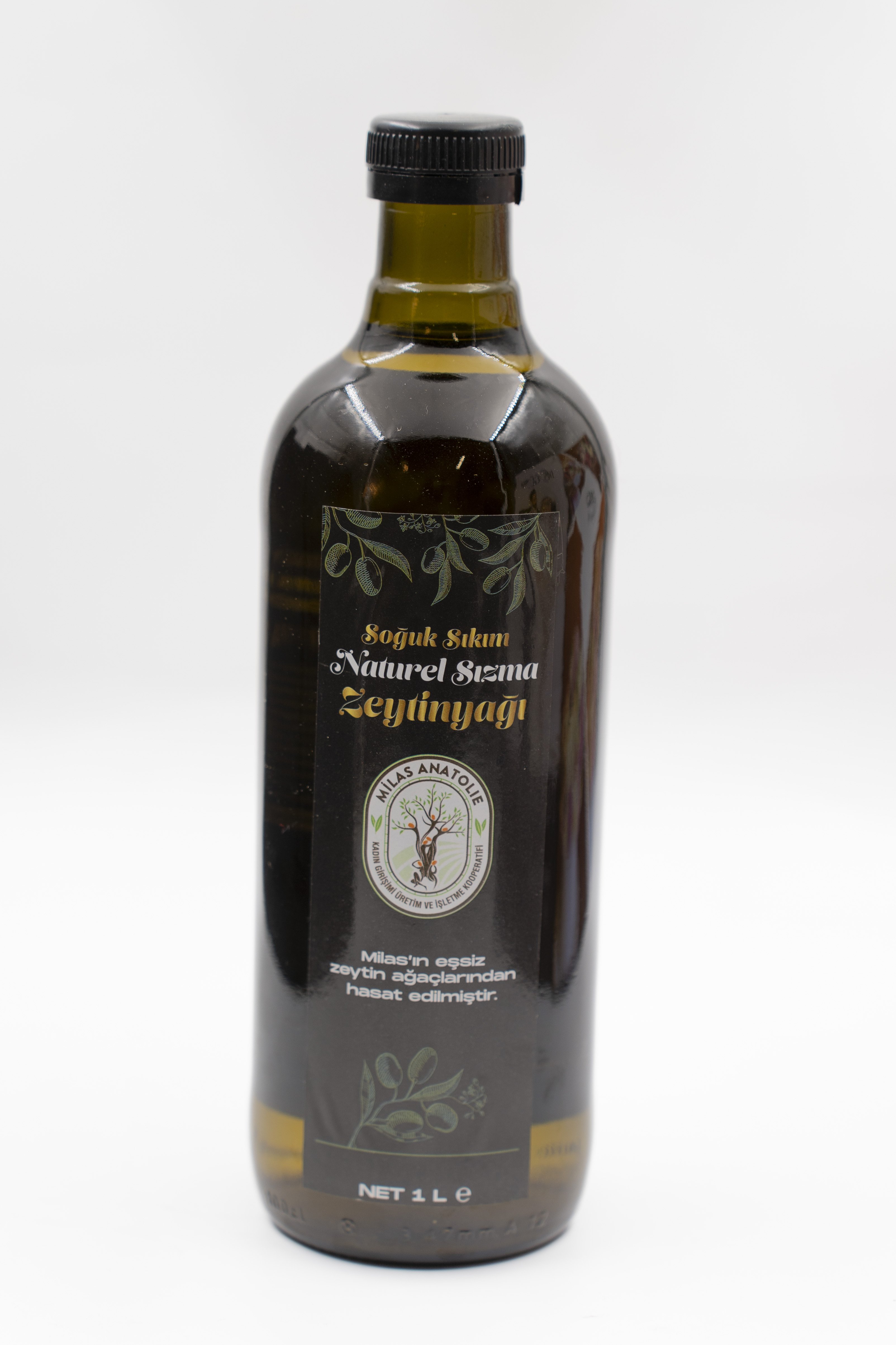 MİLAS MEMECİK SOĞUK SIKIM SIZMA ZEYTİNYAĞI 1 LT